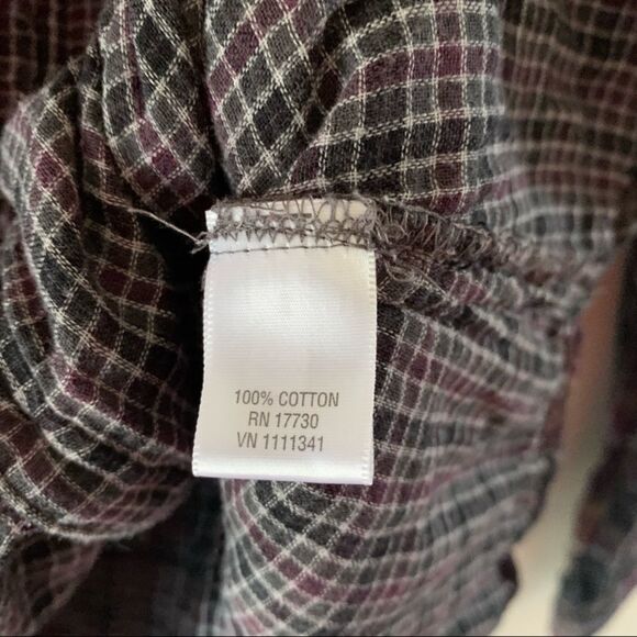 Converse one star plaid button down Xs - Picture 4 of 7